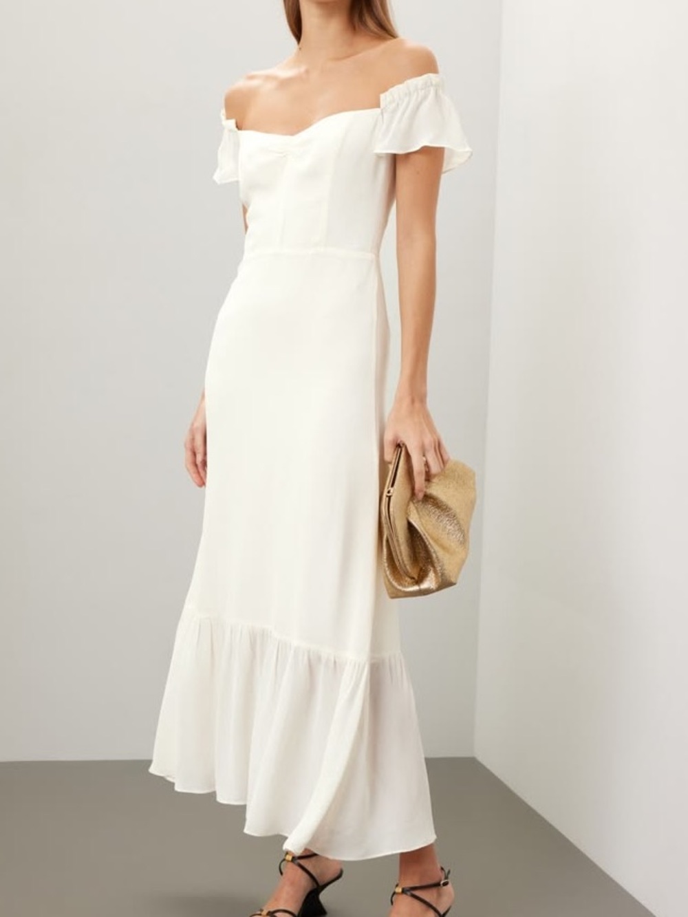 Reformation White Maxi Dress